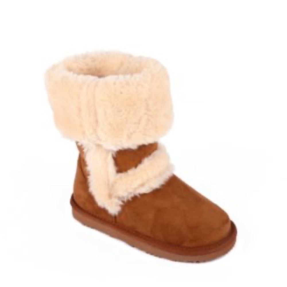New INC Girls Witty Faux Fur Shearling Boots Winter Warm Cozy Winter